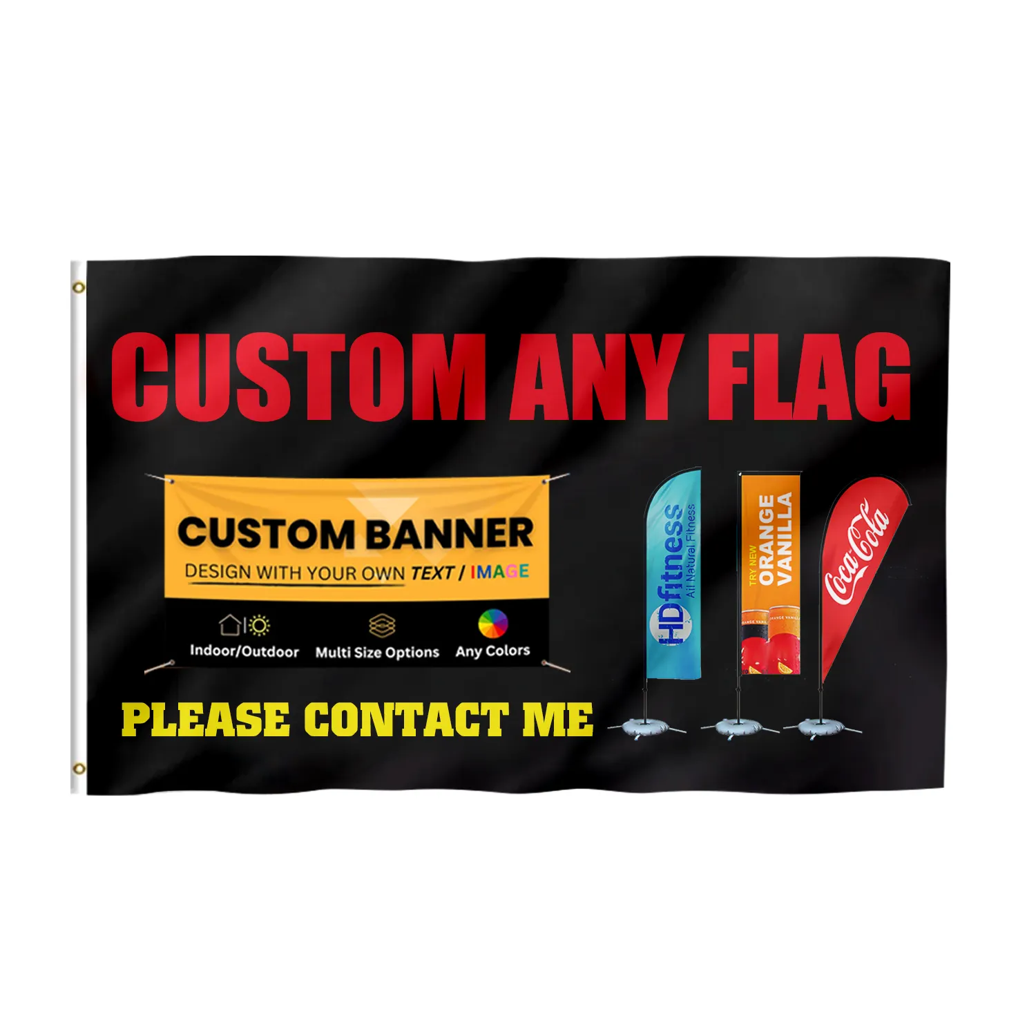 Reclame Promotionele Vlaggen Banners Veren Land Vlag 3X5 Met Logo Print Polyester Nationale Custom Muur Vlaggen