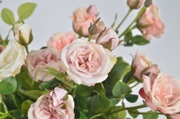 Happy Rose Beauties Promosi Mawar Buatan Bunga Bonsai Pernikahan Tahun Baru Dekorasi Meja Rumah Kantor Tahan Lama Realistis