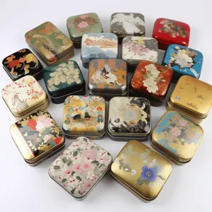 Kunden spezifisch bedruckte quadratische Metalls choko laden dose Tee kiste Geschenk box Premium hersteller