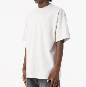 Camiseta de peso pesado personalizada de alta calidad para hombre, camiseta en blanco con hombros caídos de algodón 100% para hombre, camiseta lisa a granel al por mayor - Product Image 2