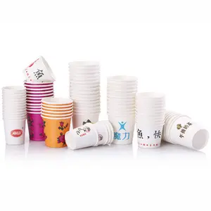 Ake-out-taza de papel impresa, 100% Disposable