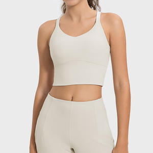 <span class=keywords><strong>Reggiseno</strong></span> Sportivo ad Alta Intensità e Alto Supporto con Collo a U Anti-Shock, Schiena Incrociata Decorativa, Riduzione del Seno Laterale, Effetto Push-Up, Traspirante - Product Image 6