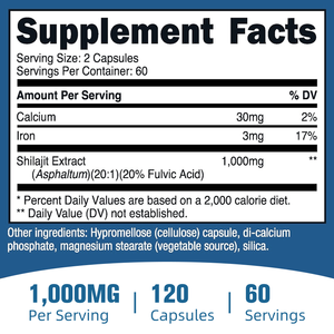 Greenpie produttori <span class=keywords><strong>Shilajeet</strong></span> Shilajit capsule acido fulvico con naturalmente si verificano per l'uomo donna - Product Image 6