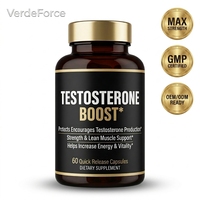 VerdeForce Booster de vitalité et d'équilibre hormonal pour hommes |   Complément alimentaire naturel pour la vitalité et l'énergie |   60 capsules à libération rapide