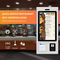 Robot de Entrega de Alimentos con Pantalla Táctil de 21.5 Pulgadas, Sistema Android, Kiosco de Autoservicio con Caja Registradora para Centro Comercial, Pedidos de Comida Rápida KFC