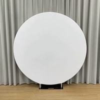 Support de toile de fond de mariage en alliage d'aluminium personnalisé, design détachable, panneau de couverture circulaire pour anniversaire, pour décorations multi-usages