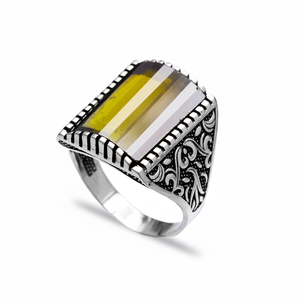 Oval Shape Peridot Gemstone Authentic <b>Men</b> <b>Ring</b> Turkish Wholesale Handmade 925 Sterling Silver <b>for</b> <b>Men</b> - Product Image 2