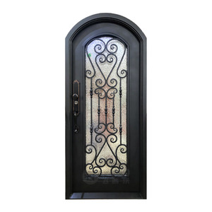 Fournisseur professionnel de portes <span class=keywords><strong>d</strong></span>'<span class=keywords><strong>entrée</strong></span> principales doubles pour maison, portes de sécurité et de sécurité, portes rondes <span class=keywords><strong>en</strong></span> fer forgé et <span class=keywords><strong>en</strong></span> verre - Product Image 3