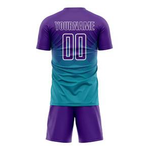 Uniforme de Fútbol Deportivo de Color Sólido, Estilo Moderno, Talla Personalizada, Servicio OEM, Impresión por Sublimación Unisex - Product Image 2