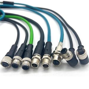 IP67 непроницаемый M12 Conector 4 Pines 5 Pines 8 Pines Macho Y Hembra Angulo Recto Estilo сенсор Enchufe - Product Image 1