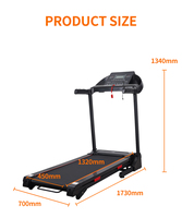 Venta al por Mayor de Caminadoras Eléctricas Plegables 1~18 km/h 0~15% Inclinación Motor de 1.5~3.0 HP LCD MP3 12 Programas Máquina para Correr en Gimnasio Capacidad Máxima 130 kg