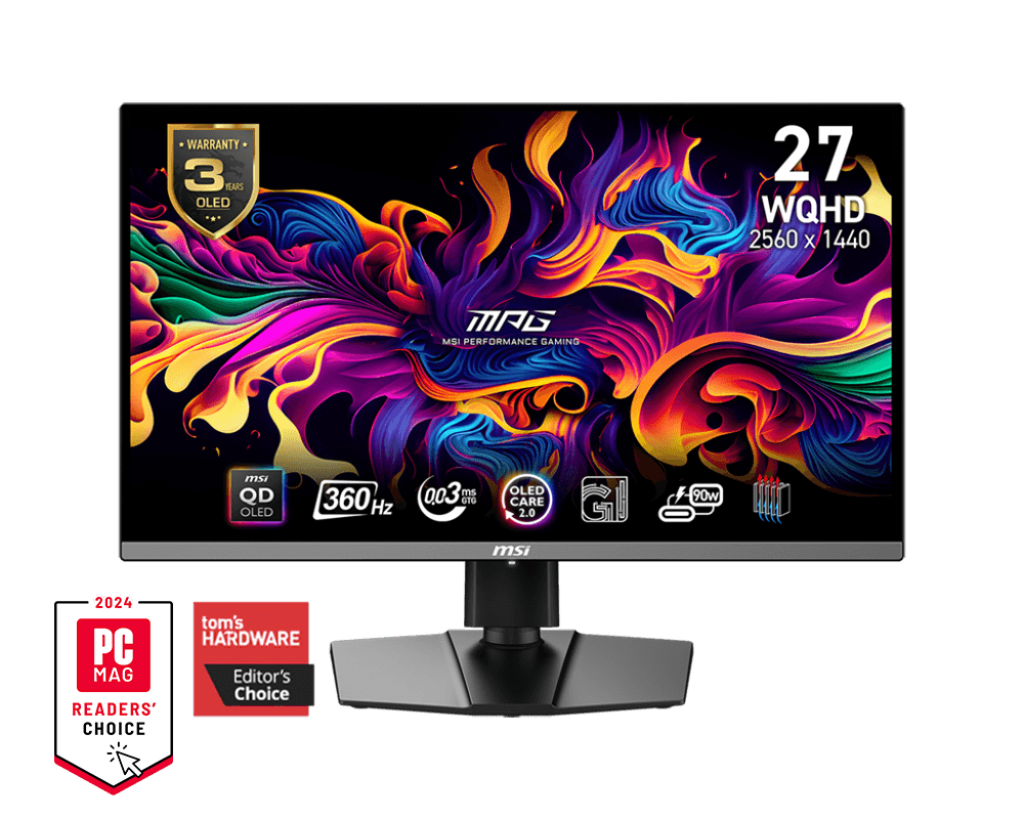 MSI MPG 271QRX QD-OLED - 360hz Gaming Monitor with 2560x1440
