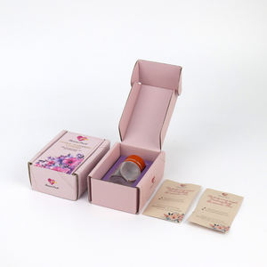 Boîte cadeau pliable pour cosmétiques et soins de la peau avec logo personnalisé, capsules de resserrement vaginal de luxe, boîte en carton ondulé - Product Image 3