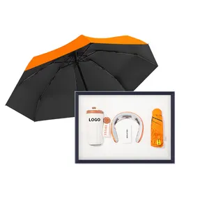 Wholesale Office Gift Set Backpack Luxury Umbrella Power Bank Men Set For Corporate