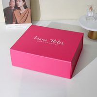 Maßgefertigte Luxus Rosa Papier Verpackung Faltbare Schuh-Geschenkbox Magnetische Papierbox Verpackung Mit Magnetverschluss