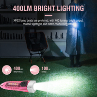 Boruit V1 12 Modes Porte-clés Torche D'urgence Lampe De Poche Led Multifonctionnel IPX6 Type-c Rechargeable Mini Lampe De Poche UV Lanterne