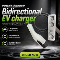 Nuevo Cargador Portátil para Vehículos Eléctricos Tipo 2 de 16A, Ajuste de Corriente de un Toque a 4 Velocidades, Cable de 5M, Resistente al Agua IP55 para Camping