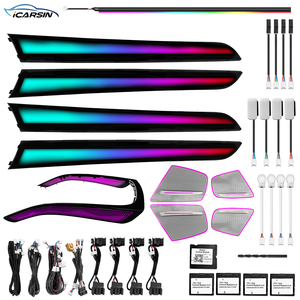 ICarsin para <span class=keywords><strong>Audi</strong></span> <span class=keywords><strong>A5</strong></span> B8, Luz Ambiental Dinámica Symphony, 64 Colores, Iluminación LED Interior para Auto, Accesorios de Mejora - Product Image 1