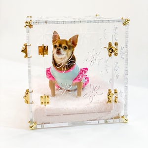 Bright Transparent Pet Products Acrylic Pet Cages <strong>Dog</strong> <strong>Crate</strong> Furniture <strong>Dog</strong> <strong>Crate</strong>