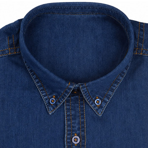 Chemise en jean pour homme, nouvelle arrivée élégante, coupe ajustée confortable, manches longues, légère, décontractée, en promotion. - Product Image 6