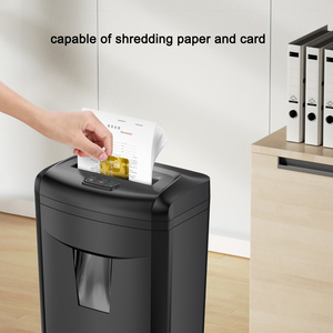 Điện fragmentadora de papel cao băm nhỏ tốc độ 6 m/phút P-5 cấp 20L bin 6 tờ văn phòng Shredder trên bánh xe - Product Image 4