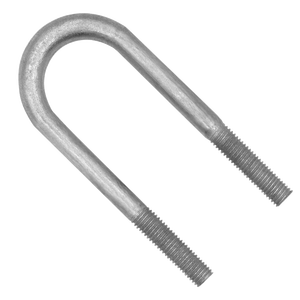 Boulon <span class=keywords><strong>en</strong></span> <span class=keywords><strong>U</strong></span> robuste OEM personnalisé avec plaque galvanisée <span class=keywords><strong>pour</strong></span> <span class=keywords><strong>fixation</strong></span> de câbles sur poteaux utilitaires - Product Image 4
