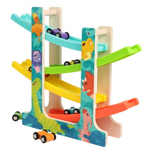 Macchinina Giocattolo Educativa in Legno con Pista Scorrevole ad Alta Velocità a Inerzia per Bambini e Bambine - Vendita all'Ingrosso - Product Image 5