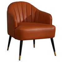 Meilleures ventes, chaise à bras tendance, élégante, chambre de fille, nouveau design, avec pieds en métal, balcon, salon