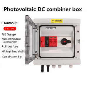Caja de distribución fotovoltaica de 8 circuitos, caja de distribución impermeable IP65, conjunto, con cubierta transparente - Product Image 2