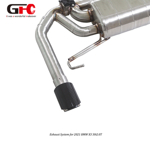 Sistema de Escape Catback GFC de Alto Rendimiento para <span class=keywords><strong>BMW</strong></span> X3 XDrive30i G01 2.0T B48, Silenciador Único con Válvulas Dobles y Diseño de Salida Dual - Product Image 5