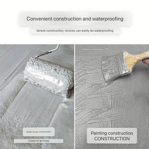 Revêtement transparent en acrylique durable, écologique, haute résistance, haute élasticité, flexible et imperméable pour la réparation des murs extérieurs - Product Image 6