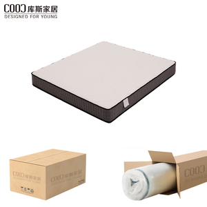 Colchón Híbrido de Espuma Viscoelástica Refrescante de Fábrica Foshan, 180x200 Super <span class=keywords><strong>King</strong></span>, Tejido Transpirable Suave, Comprimido en Caja para Hotel o Villa - Product Image 1