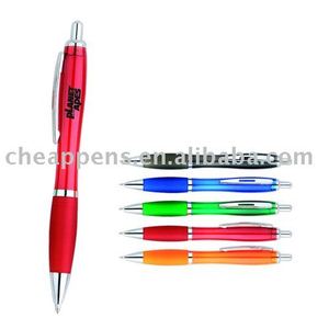 ปากกาลูกลื่นโลโก้ของขวัญส่งเสริมการขาย รูปทรงตามหลักสรีรศาสตร์ - Product Image 2