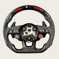 Volant en fibre de carbone pour Audi Q3 Q5 Q5L Q7L RSQ7 QSQ5 RSQ8 RSQ3 SQ5 S3 S4 S5 S6 S7 S8 A3 A4 A6 A5 A7 avec éclairage LED