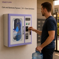 Distributeur d'eau intelligent mural avec stérilisation UV et ozonée, station de remplissage automatique d'eau pour hôpital