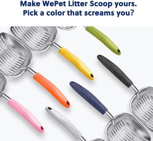 Cuchara de arena portátil, tamiz de aleación de aluminio, mango largo, pala de <span class=keywords><strong>Metal</strong></span> para caca de gatito, fabricante de mascotas - Product Image 6