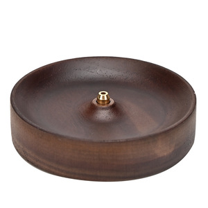 Support pour bâtonnets d'encens en bois massif de noyer noir d'<span class=keywords><strong>Amérique</strong></span> <span class=keywords><strong>du</strong></span> <span class=keywords><strong>Nord</strong></span>, avec tige en cuivre, pour bâtonnets d'encens transfrontaliers, bois de santal - Product Image 5