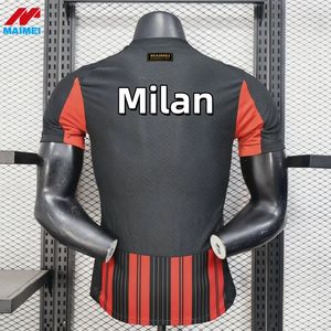 Camiseta de Fútbol Estilo Milán, Impresión por Transferencia de Calor, Material de Poliéster de Alta Elasticidad, Secado Rápido, Servicio OEM, Estilo 2025 2026 - Product Image 1