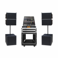 Équipement de sonorisation audio simple de 10 "de haute qualité Tops de réseau de lignes passives bidirectionnelles avec système de sonorisation d'amplificateur de subwoofer de 18 pouces
