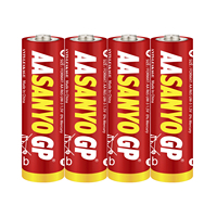 Batería de carbono de zinc AAA de 1,5 V de precio bajo, batería AAA de 1,5 V barata, batería AAA de 1,5 V de precio al por mayor de fábrica | Paquete de 4 ($0,11/4 piezas)