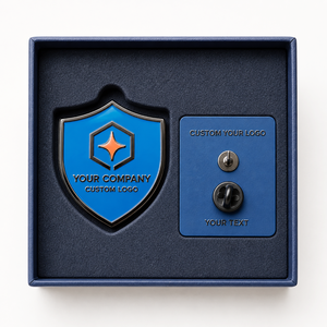 Pin Metálico Personalizado con Escudo Corporativo, Esmalte Duro, Grabado, Impresión, Aleación de Zinc Galvanizado, Regalo Empresarial, Diseño Moderno - Product Image 3
