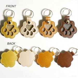 Llavero con Forma de Pata y Logotipo Personalizado, Estuche para Guardar Cabello de Mascotas, Bolsa de Cuero PU para Guardar Pelo de Perro o Gato, Caja de Recuerdos - Product Image 5