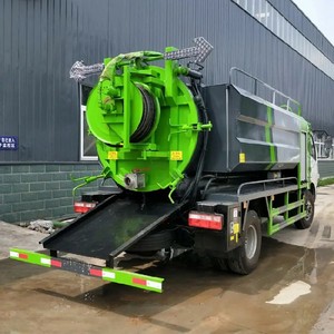 Camion de nettoyage des fosses septiques haute pression 4x2 6000 litres RHD/LHD, aspirateur manuel diesel, véhicules d'aspiration des eaux usées - Product Image 5