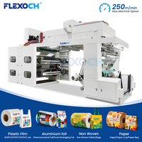 Machine d'impression flexographique CI à tambour central 4, 6, 8 couleurs, 250 m/min, pour l'emballage de papier alimentaire (snacks)
