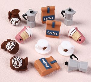 Gran oferta, accesorios de Clip para chupete de bebé DIY, Serie de café, cuentas de dentición de silicona, cuentas focales de PVC, joyería hecha a mano - Product Image 5