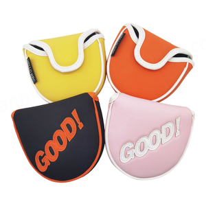 Cubierta de Putter de Golf Parche bordado personalizado Cuero Impermeable Fairway Driver Golf Head Covers - Product Image 4