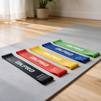 OKPRO - Juego de Bandas de Resistencia Elásticas de Látex para Ejercicio, Diferentes Tamaños, Bandas de Goma para Entrenamiento