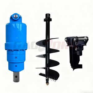 Perfurador Hidráulico de Solo e Rocha de Alto Torque e Eficiente com Motor, Caixa de Câmbio e Rolamento para Escavadeiras de 2-6 Toneladas - Product Image 1