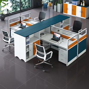 Call Center Office Cubicle <strong>Workstation</strong> 6 Person Staff <strong>Desk</strong> with Partition BPO Furniture Philippines Office Table Escritorio - Product Image 2