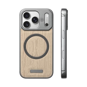 Funda de Teléfono de Cuero PU con Textura de Madera Avanzada para iPhone 17 12 13 Pro Max 14 15 16 Plus 17 Air, Ultrafina, Sin Marco, Antigolpes - Product Image 4